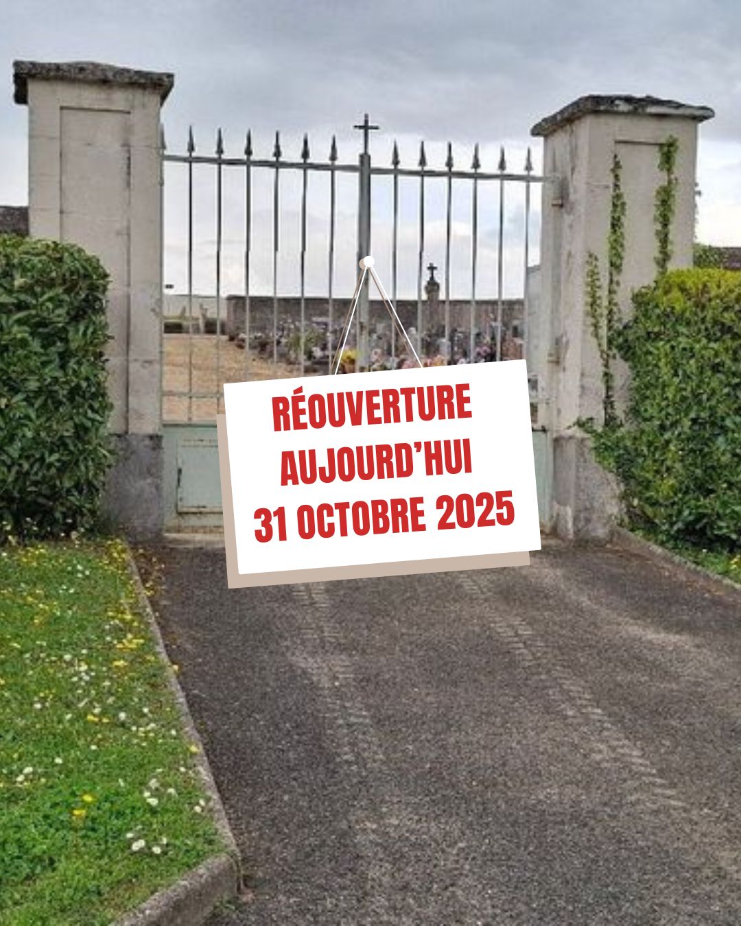 Cimetière Réouverture